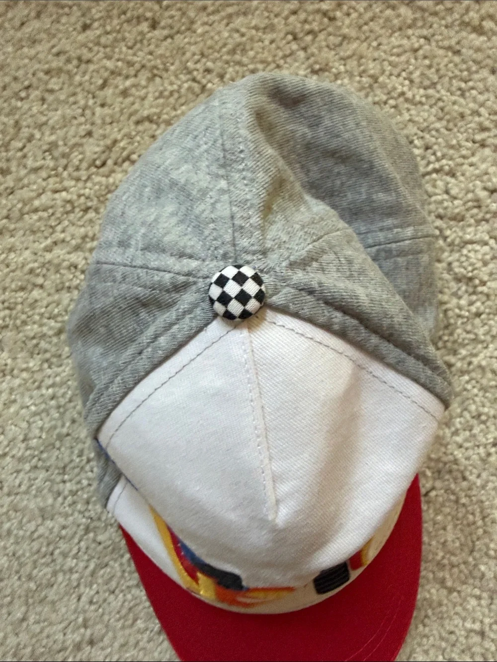 Gymboree Kids Racing Car Cap - Red, White & Gray—12-24 months - Picture 2 of 4